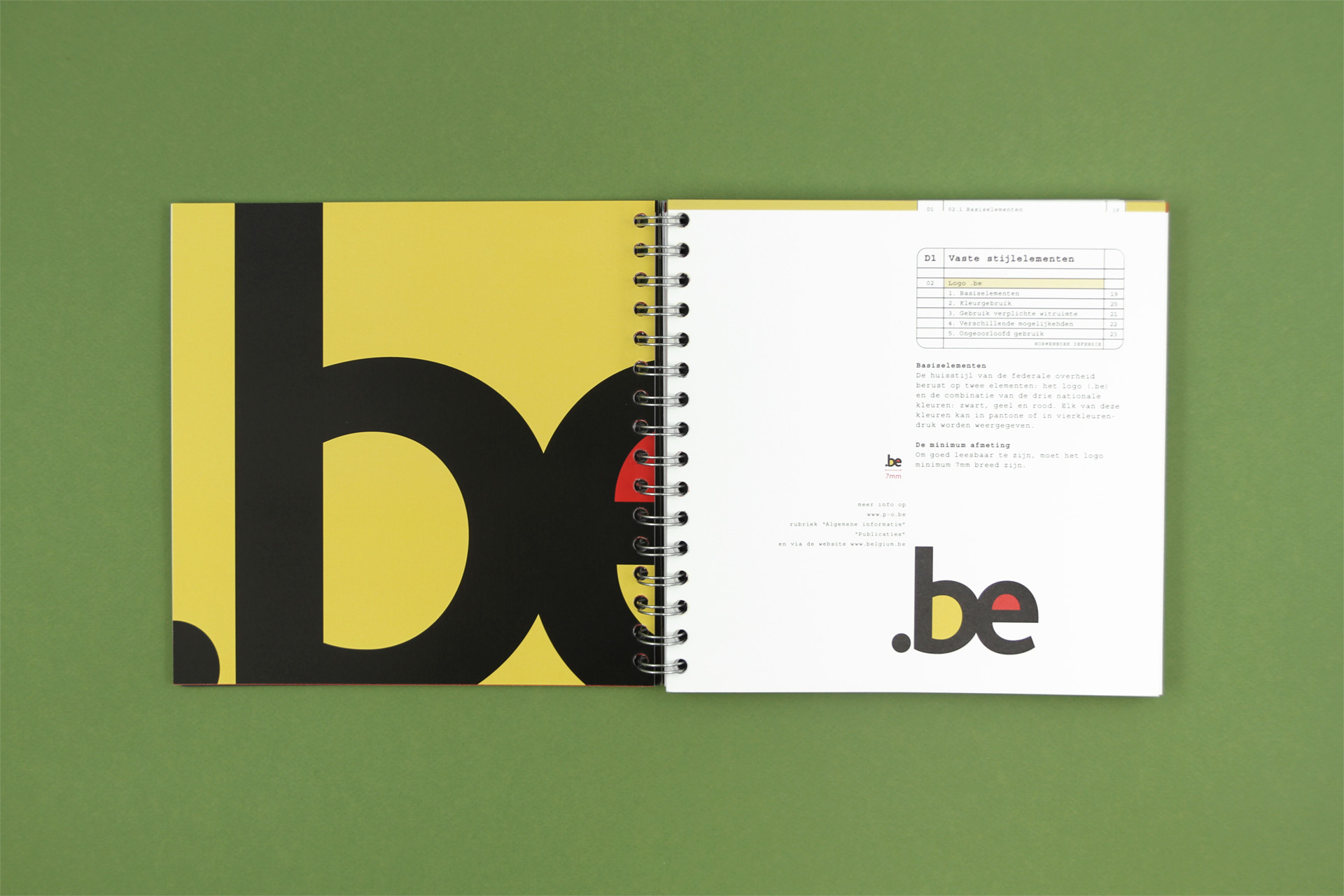 tonk graphic design Belgian defence consultancy brandguide book design