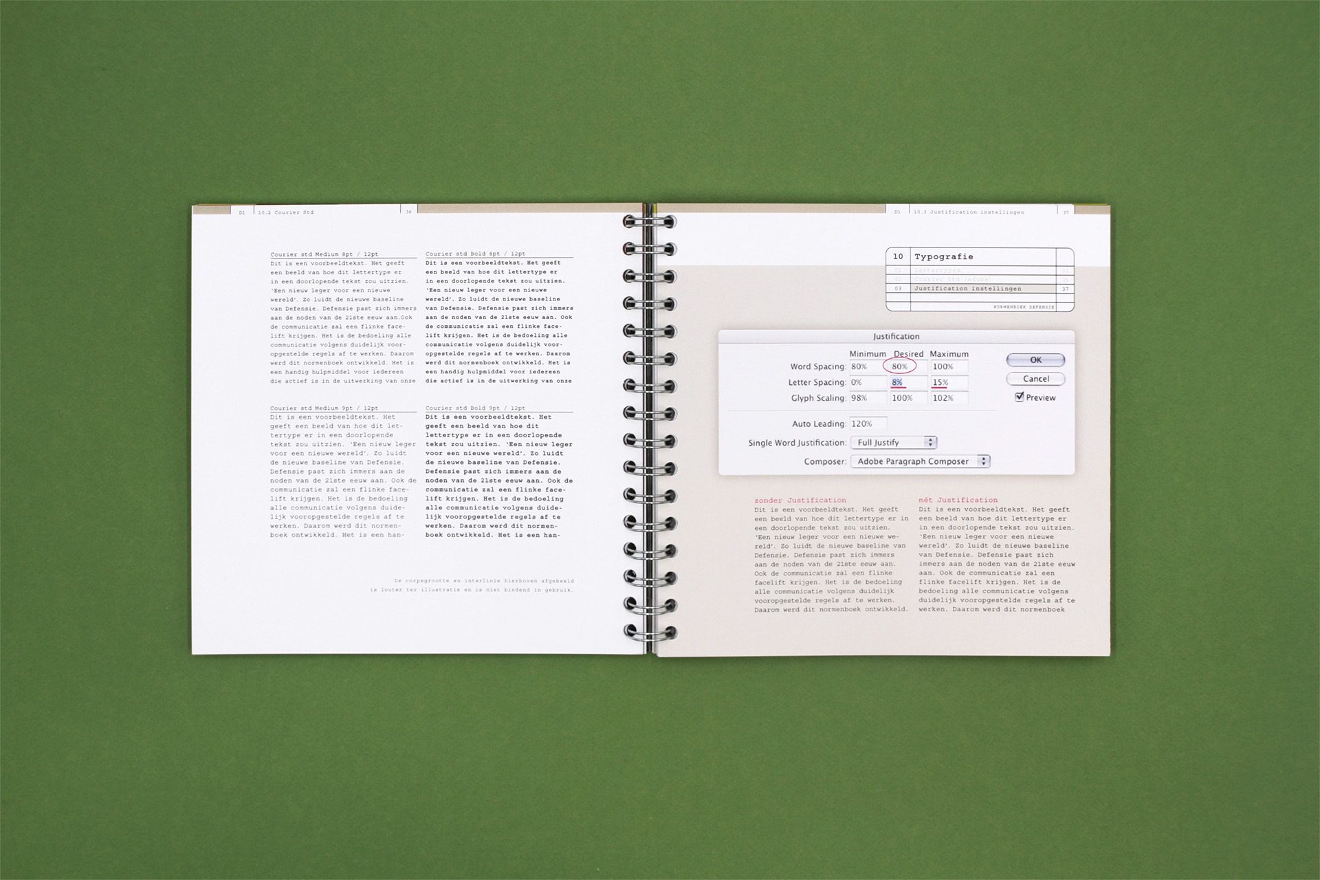 tonk graphic design Belgian defence consultancy brandguide book design