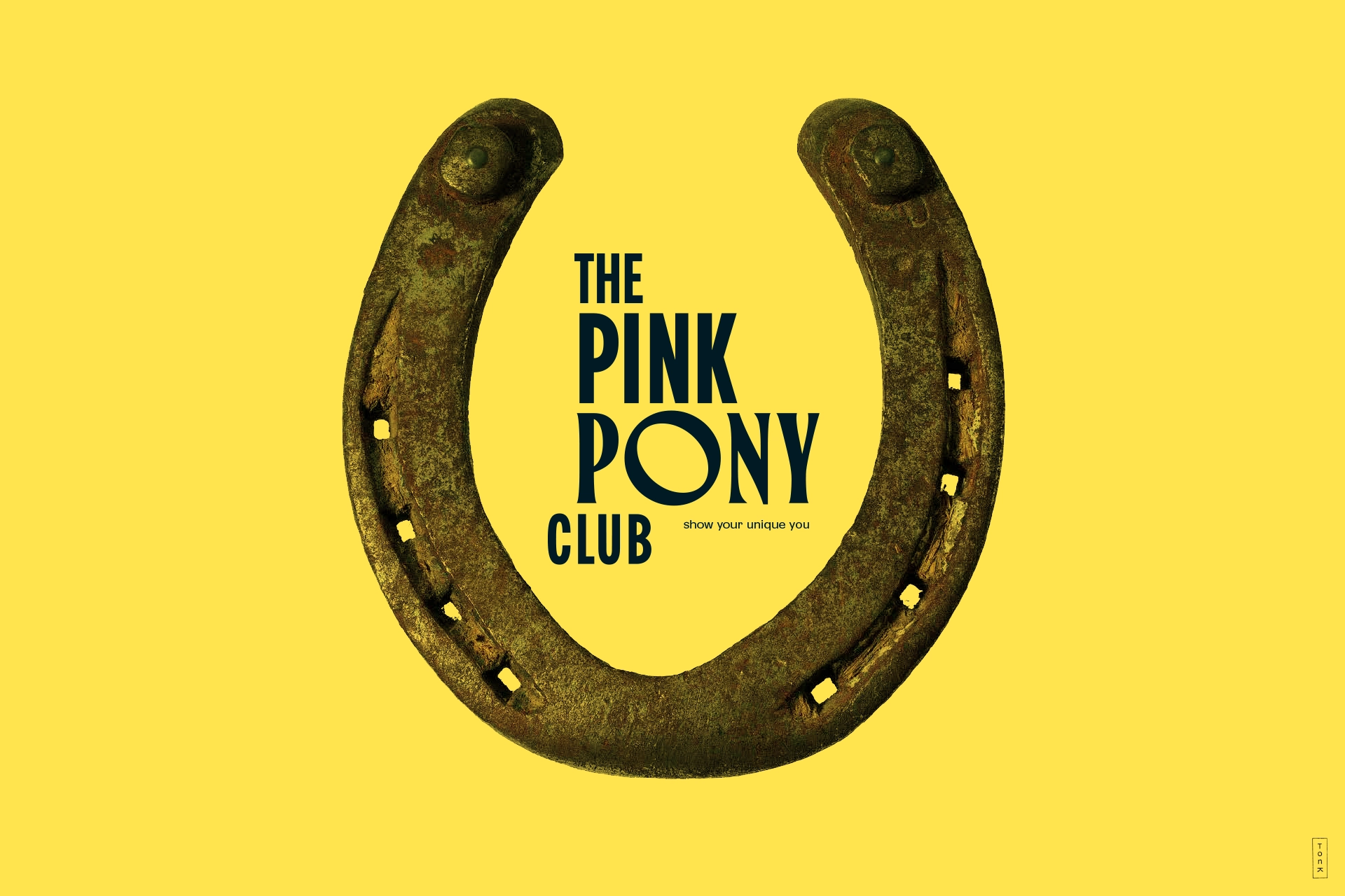 tonk pink pony club graphic design branding communication print design consultancy editorial design poster flyer logo