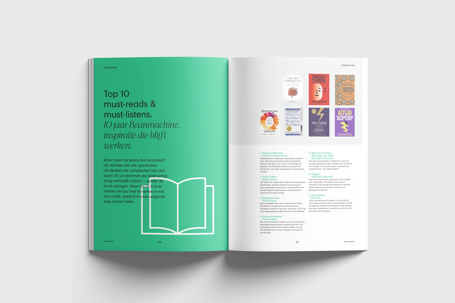 beanzine beanmachine tonk graphic design branding communication print design consultancy must reads
